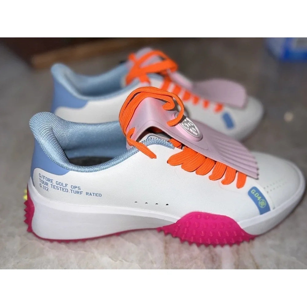 G/Fore G.112 Kiltie Women's 5 white pink Golf Shoes New  GLF000022 - Picture 9 of 12